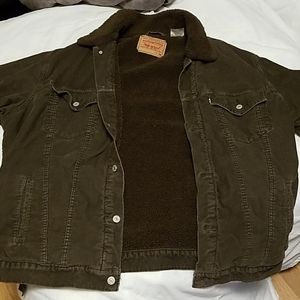 Levis faux fur lined corduroy jacket.